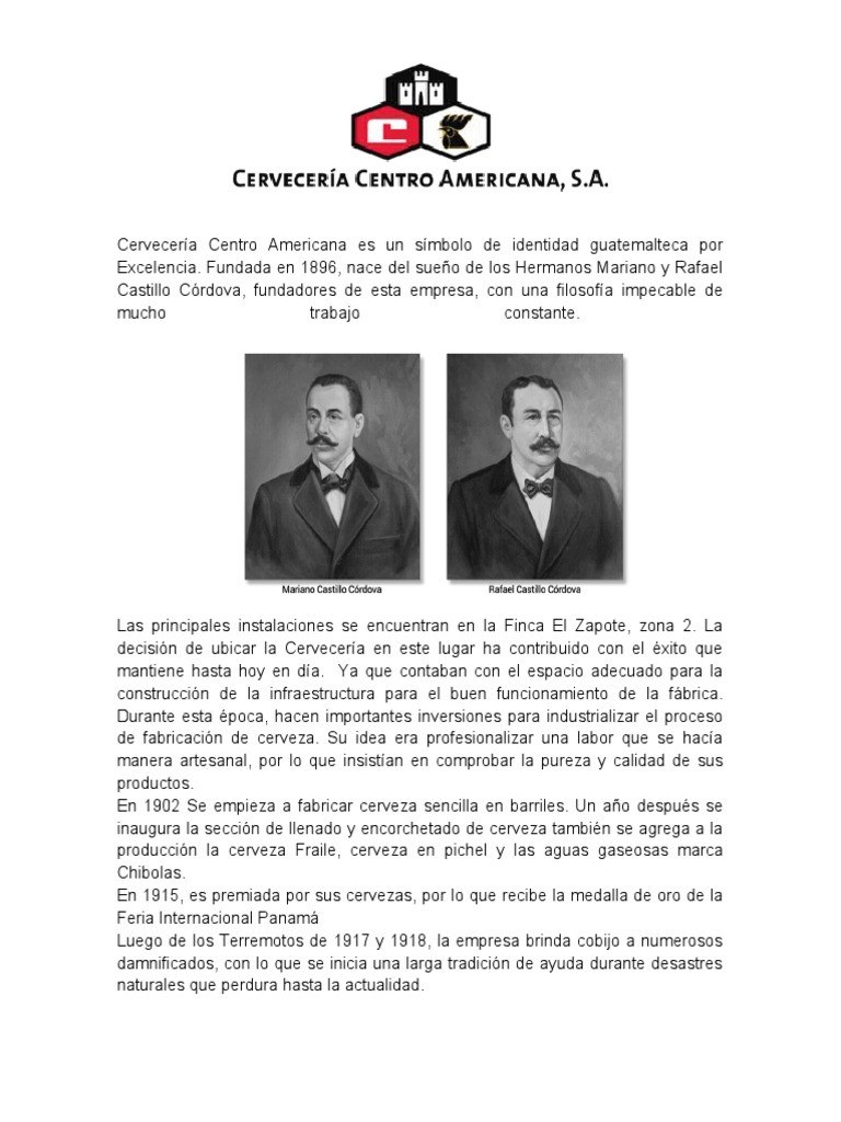 Cervecería Centro Americana Es Un Símbolo de Identidad Guatemalteca Por ...