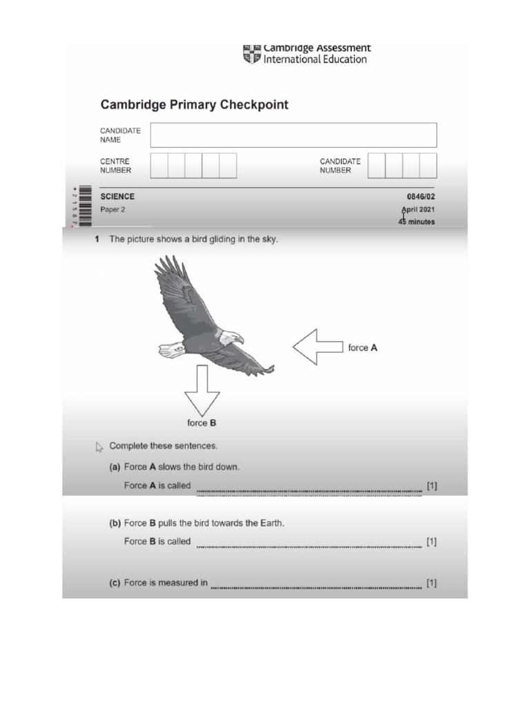 Science 0846 april 2021 paper 2 pdf