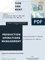 Ebook Production Operations Management (Vol. 06) Oktober 2022