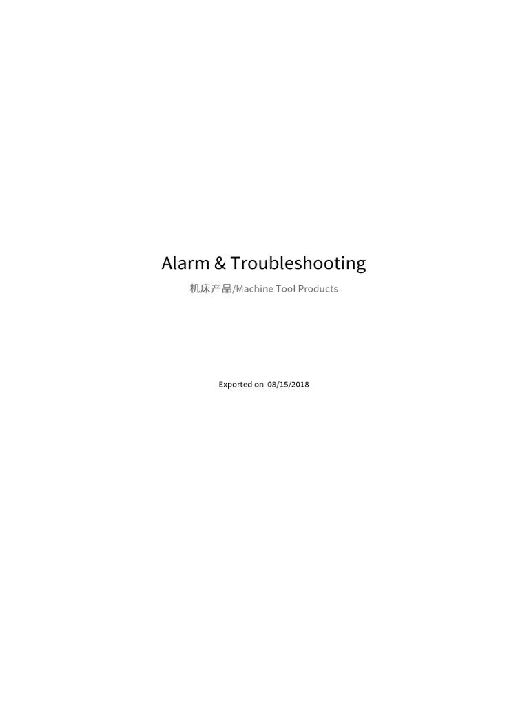 Alarm Troubleshooting PDF Numerical Control Windows Registry