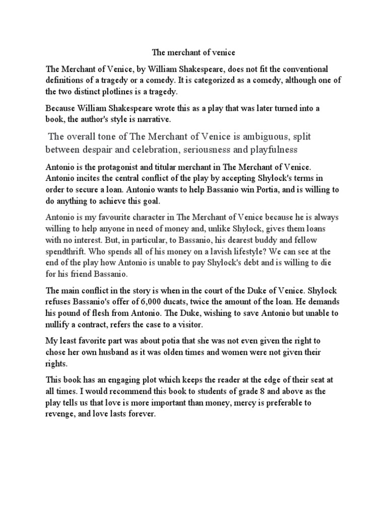 The Merchant of Venice | PDF