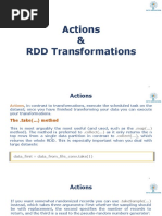 4 - Action and RDD Transformations