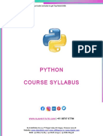 Python Course Syllabus