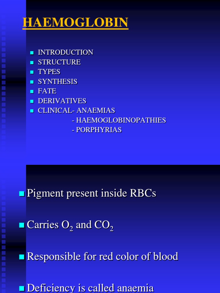 Overview of Hemoglobin Types and Functions | PDF | Hemoglobin | Sickle ...