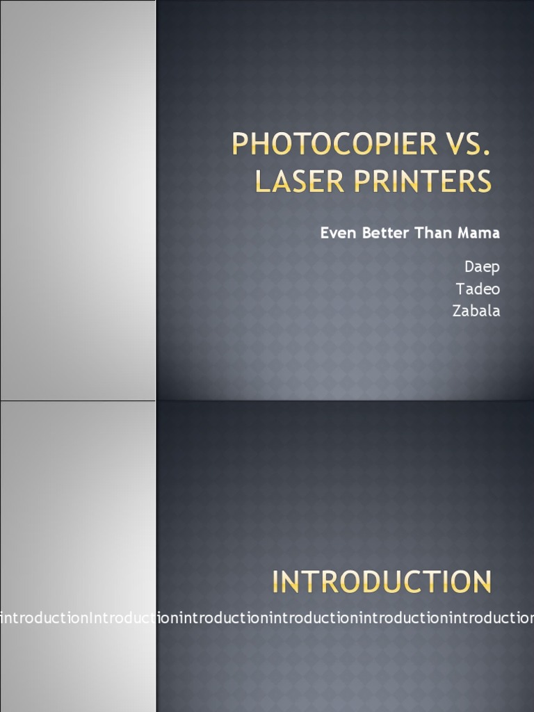 197 Tech Report Laser Printers Vs PDF Photocopier Office Work