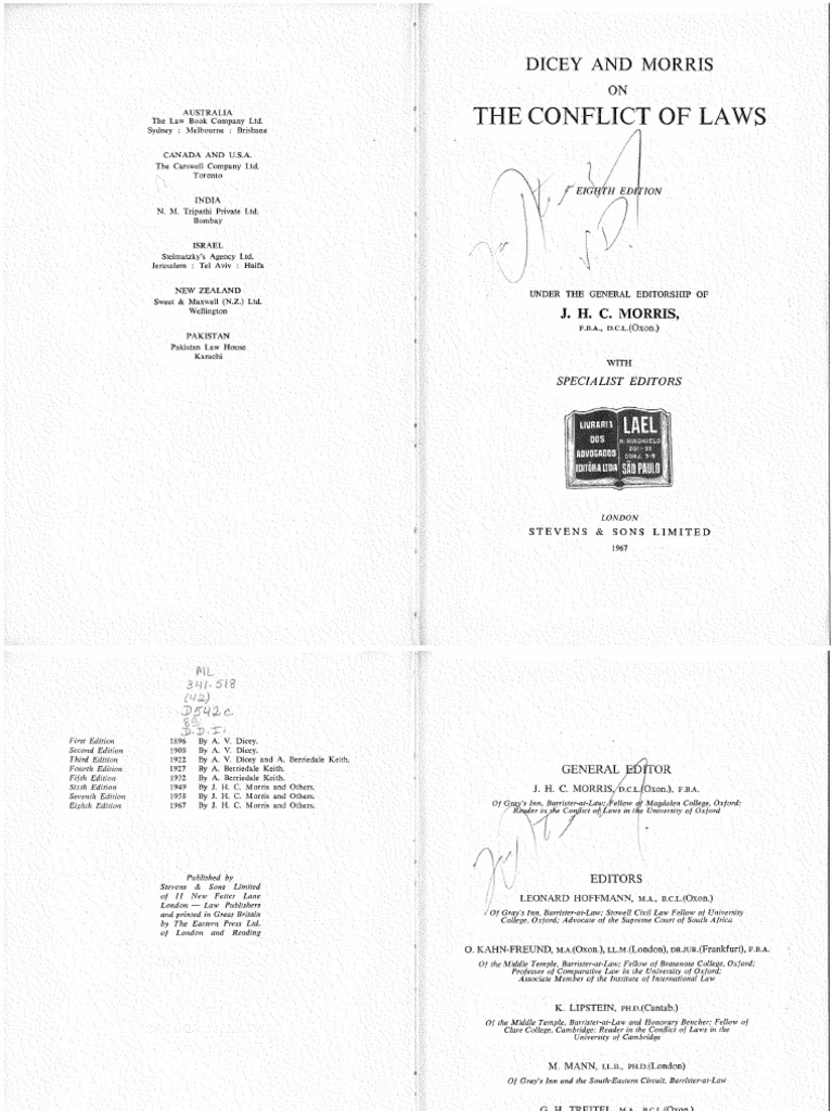 Albert Venn Dicey John Humphrey Carlile Morris Others The