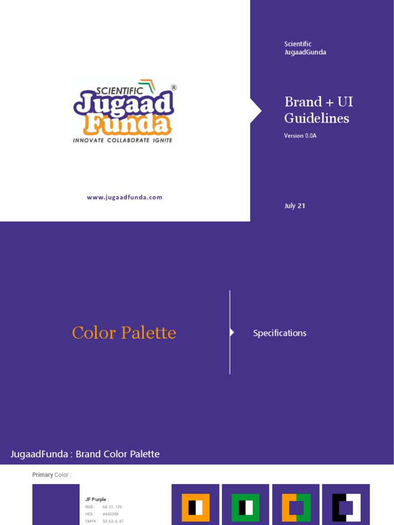 Brand Color UI UX Guideline | PDF