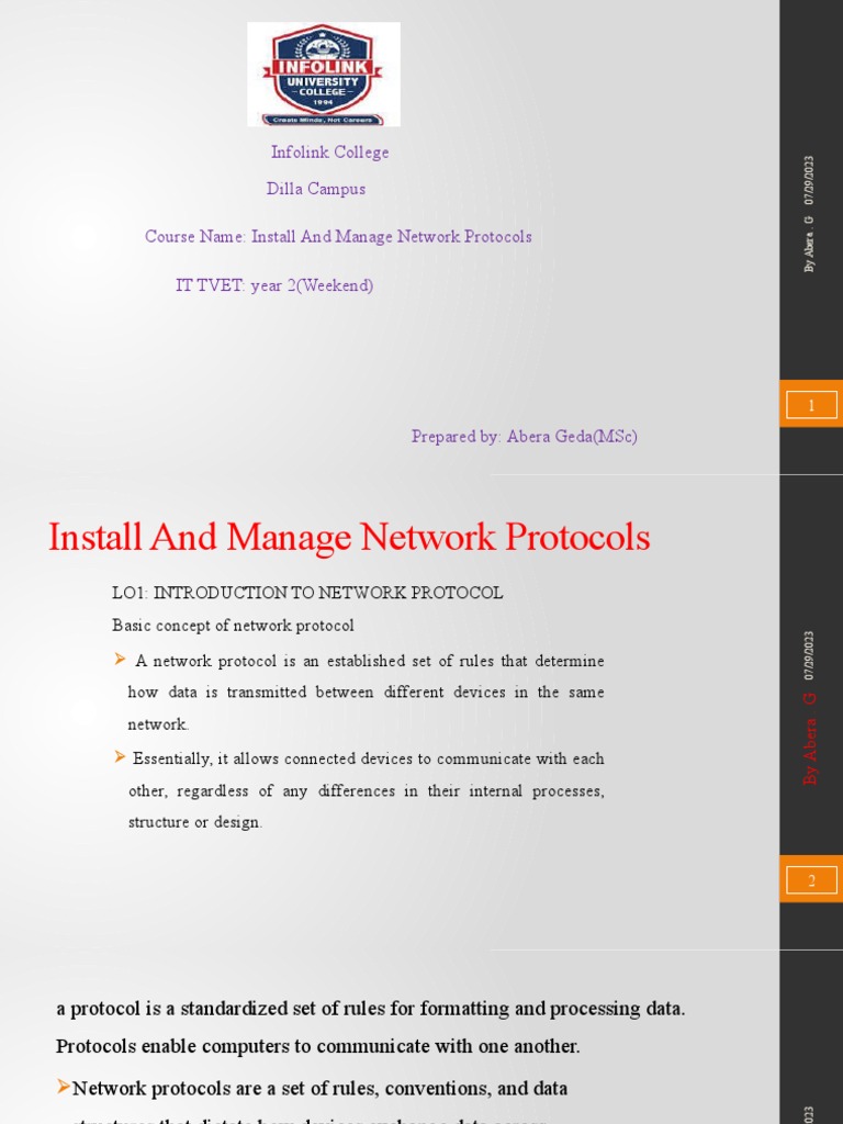 Network Protocols: Installation & Management | PDF