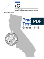 ELPAC Grades 11-12 Practice Test 2018