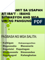 Uri NG Mga Pangungusap