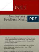 1 - Homeostasis, Feedback Mechanism, and Tissues