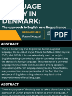 Language Policy in Denmark