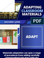Adapting Classroom Materials