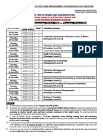 Schedule Oct 2020 ML2-SL2-LLG