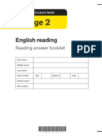 2023 Key Stage 2 English Reading Answer Booklet