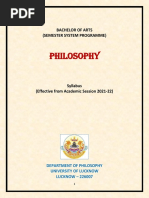 Philosophy Syllabus