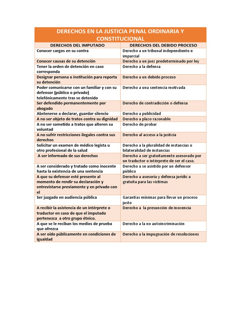 Derechos en La Justicia Penal Ordinaria y Constitucional | PDF | Política