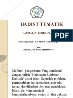 Hadist Tematik Hambatan Berdakwah