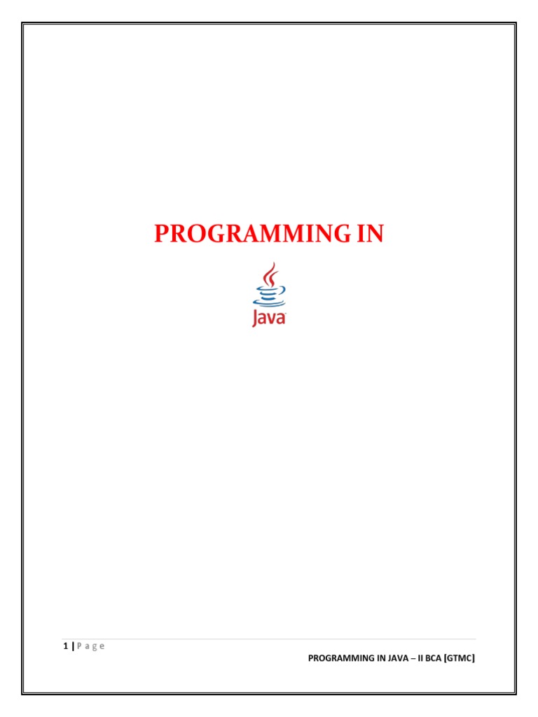 Java Part1 | Download Free PDF | Variable (Computer Science) | Java ...