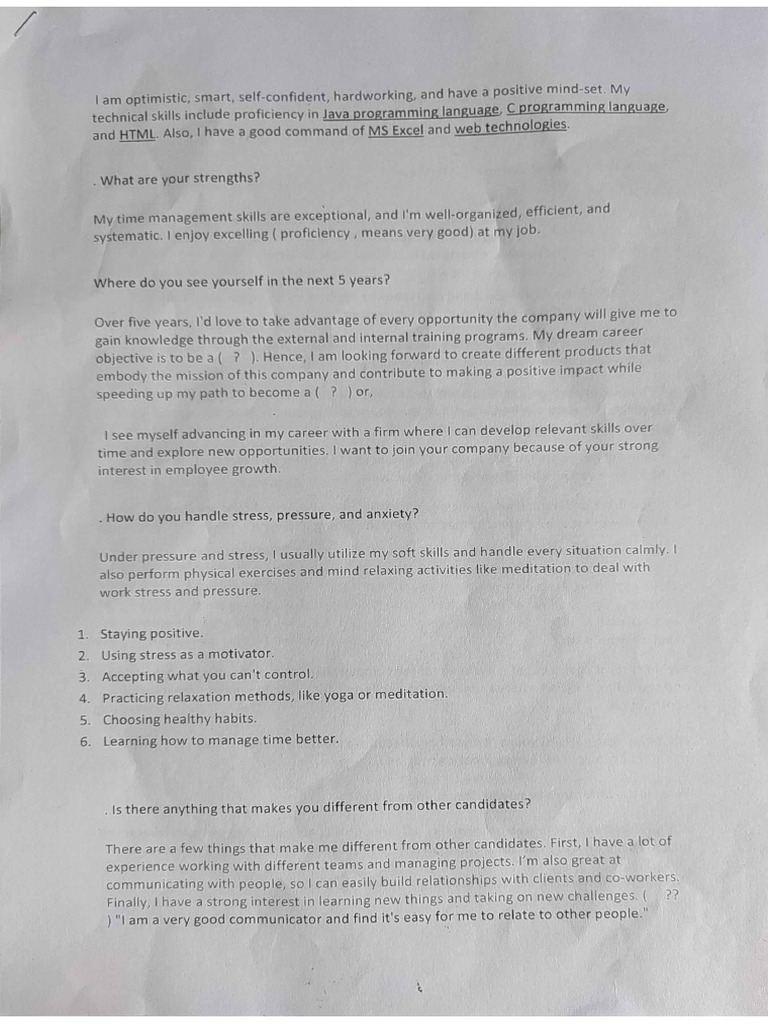 Interview Skills | PDF