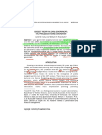 Kelly Et Al - 2008 - Budget Theory in Local Government - The Process-Outcome Conundrum