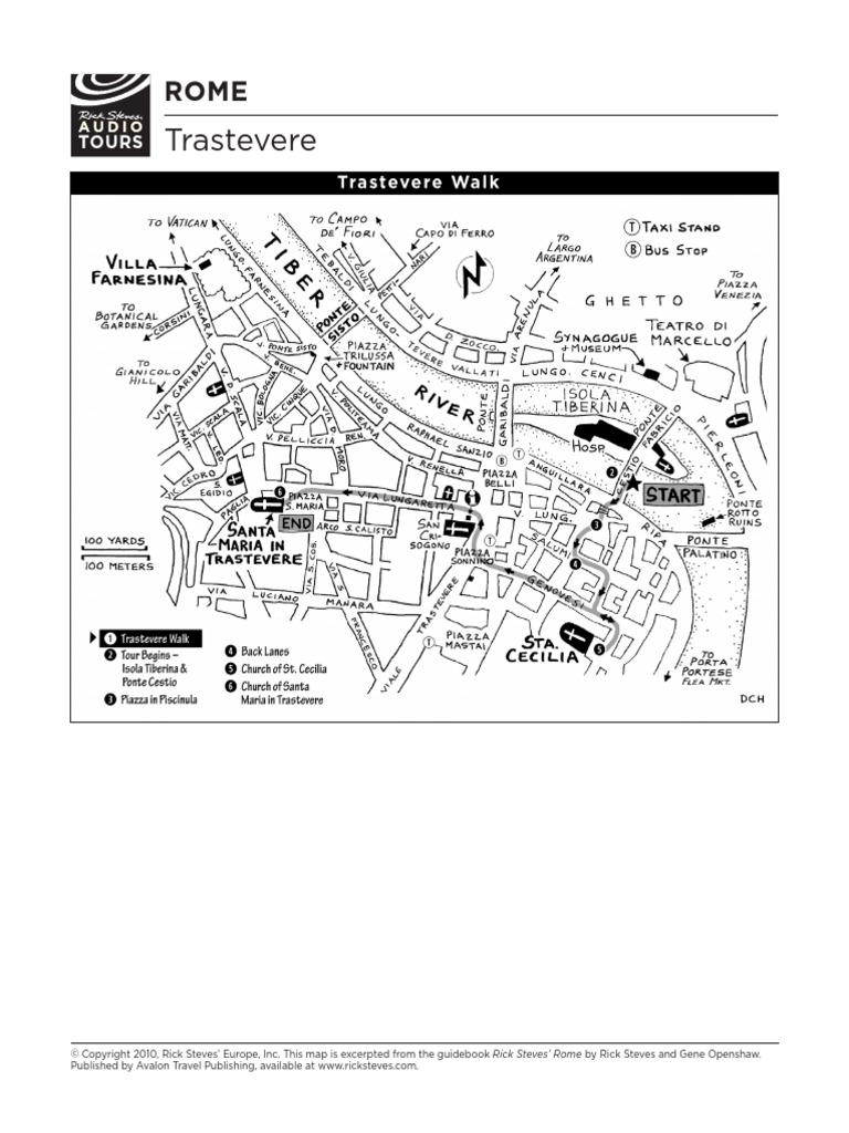 Trastevere Walking Tour Map | PDF
