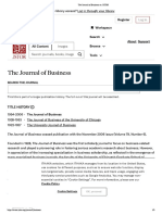 The Journal of Business On JSTOR