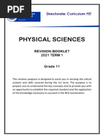 Physical Sciences Grade 11 Revision Term 1 - 2021