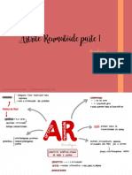 Artrite Reumatoide - Mapas Mentais