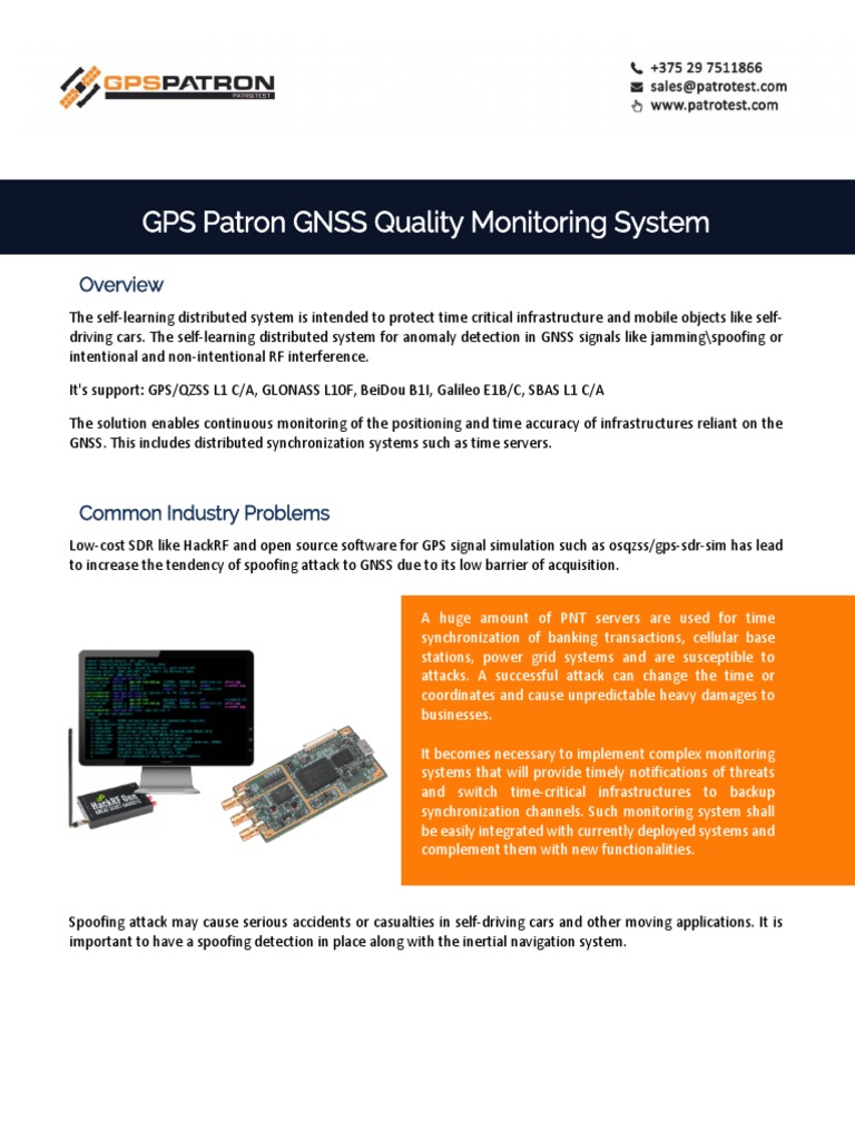 GNSS Quality Monitoring System Overview | PDF | Computers