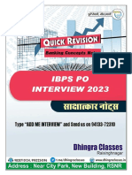 Interview Banking Notes Final 2023