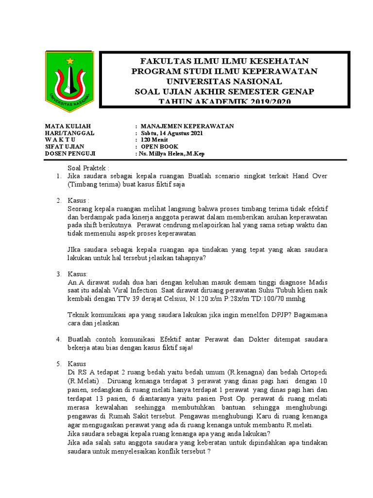 Soal Uas Manajemen Pdf