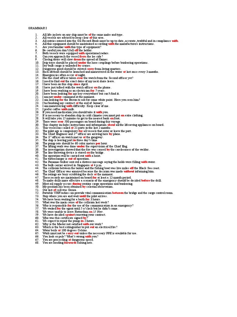 Grammar Marlin 1 | PDF