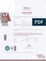 Certificado Cajas Contador en Policarbonato-Polimerica 2681 2023