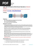 5.1.4 Lab - Tuning EtherChannel