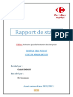 Rapport de Stage Carrefour