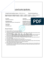 Brazing Procedure Specifications