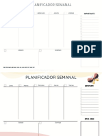 Planificador Semanal - UnaCasitaDePapel