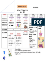 Horario de Clases Del 11 Al 21 de Julio - 2023