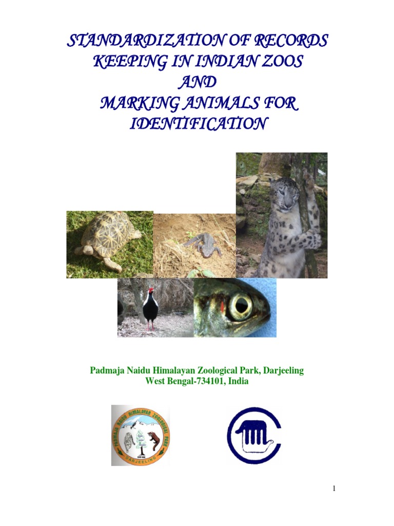 Standardizing Zoo Records in Darjeeling | PDF | Science & Mathematics
