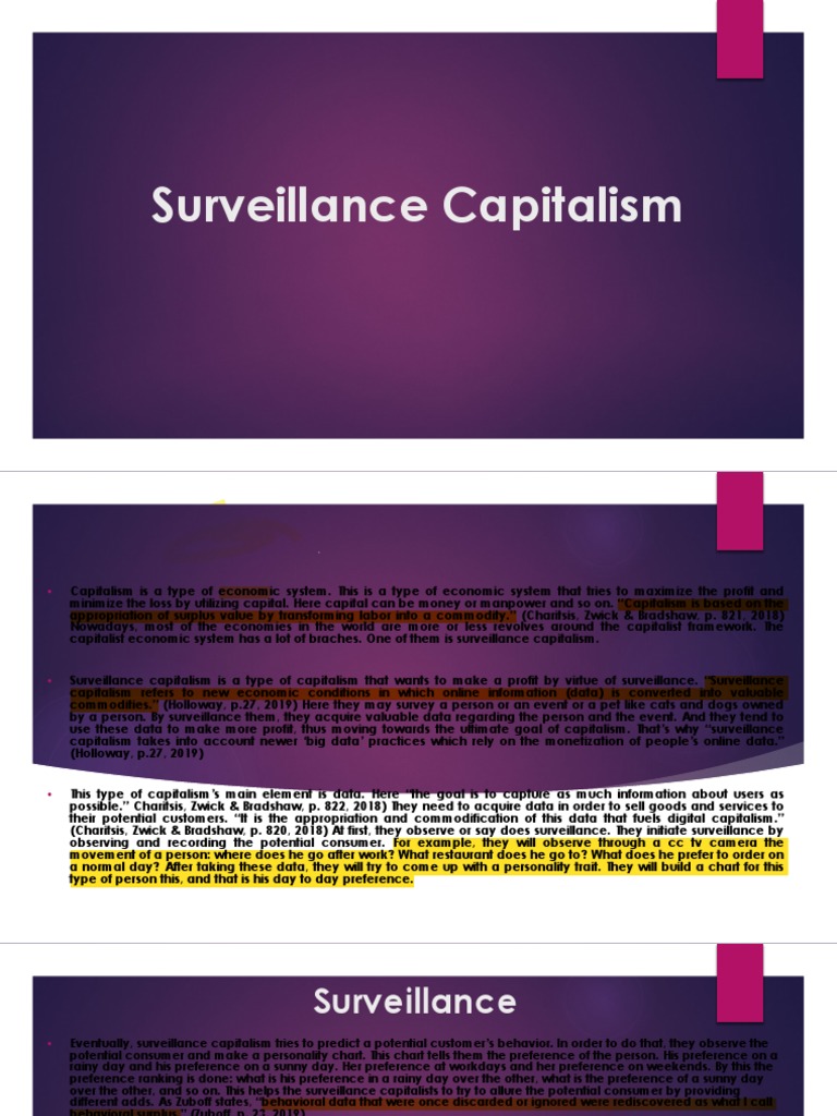 Surveillance Capitalism | PDF | Capitalism | Facebook
