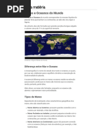 Mares e Oceanos Do Mundo - Toda Matéria
