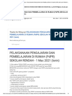 Pelaksanaan Pengajaran Dan Pembelajaran Di Rumah (PDPR) SEKOLAH RENDAH - 1 Mac 2021 (Isnin)