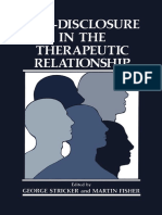 Martin Fisher (Auth.), George Stricker, Martin Fisher (Eds.) - Self-Disclosure in The Therapeutic Relationship-Springer US (1990)