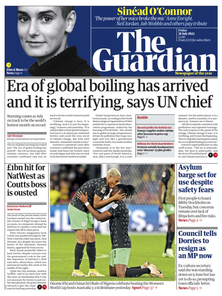 The Guardian - No. 55,034 (28 Jul 2023) | PDF | Climate Change