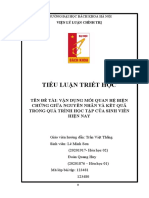 Tiểu Luận Triết 1