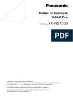 Manual de Operação. PABX-IP Puro. #De Modelo KX-NS1000