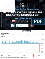 Pd-Peru Es Lider Mundial en Desastre Economico