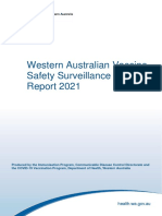 Western Australia Vaccine Safety Surveillance Annual Report 2021