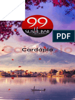 Cardápio 99 Sushi Bar QRCode 2023